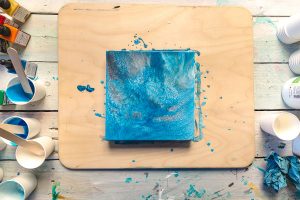 Acrylic Pouring - - Cheqdin Crafting Ideas for Holiday Clubs