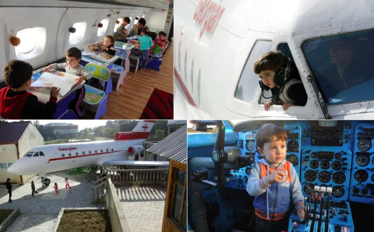 Aeroplane turned Kindergarten and nursery school, Georgia