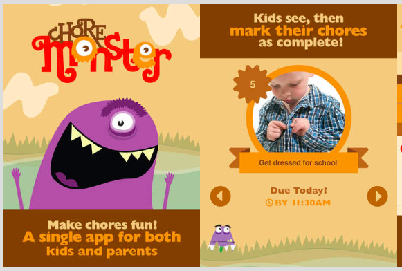 Choremonster app for busy parents